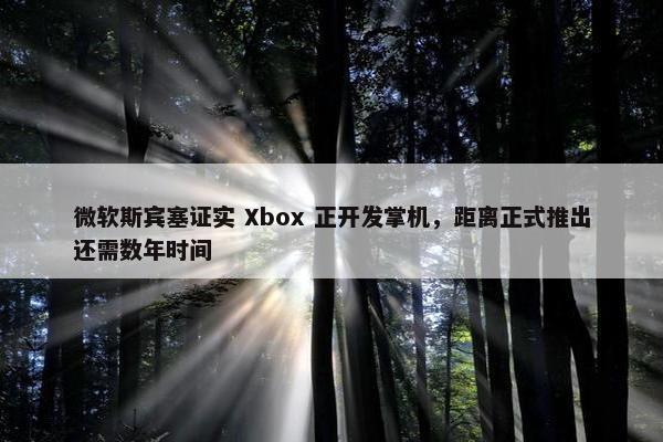 微软斯宾塞证实 Xbox 正开发掌机，距离正式推出还需数年时间