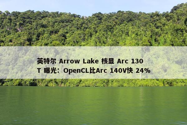 英特尔 Arrow Lake 核显 Arc 130T 曝光：OpenCL比Arc 140V快 24%