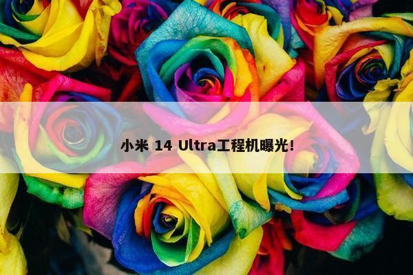 小米 14 Ultra工程机曝光！