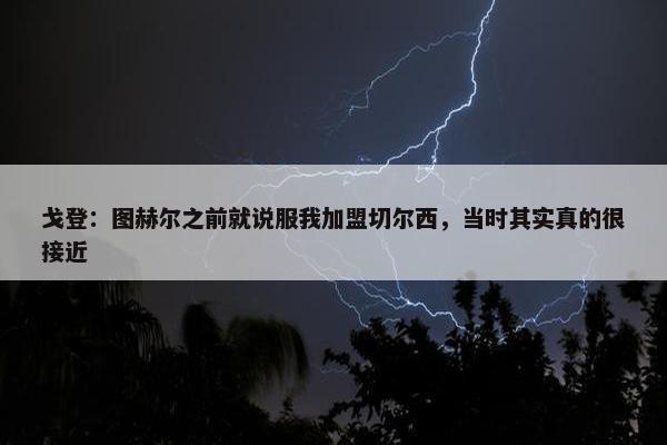 戈登：图赫尔之前就说服我加盟切尔西，当时其实真的很接近