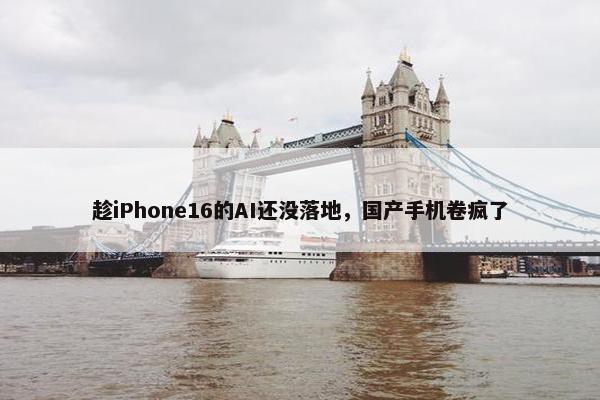 趁iPhone16的AI还没落地，国产手机卷疯了