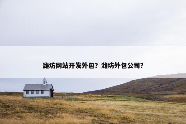 潍坊网站开发外包？潍坊外包公司？