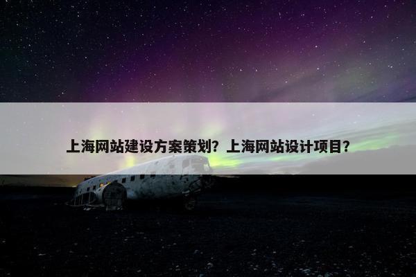 上海网站建设方案策划？上海网站设计项目？