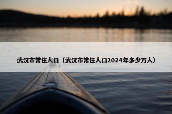 武汉市常住人口（武汉市常住人口2024年多少万人）