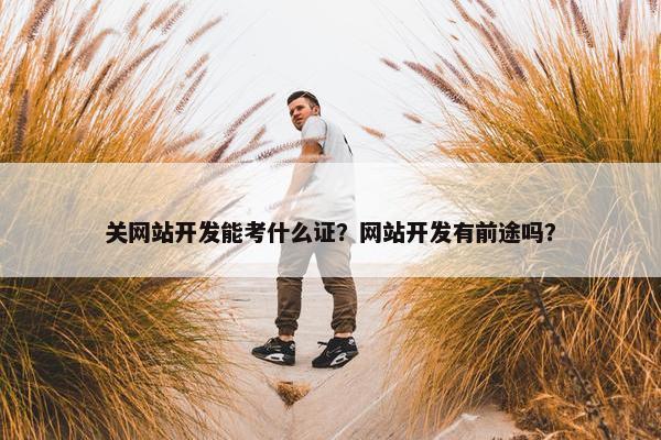 关网站开发能考什么证？网站开发有前途吗？