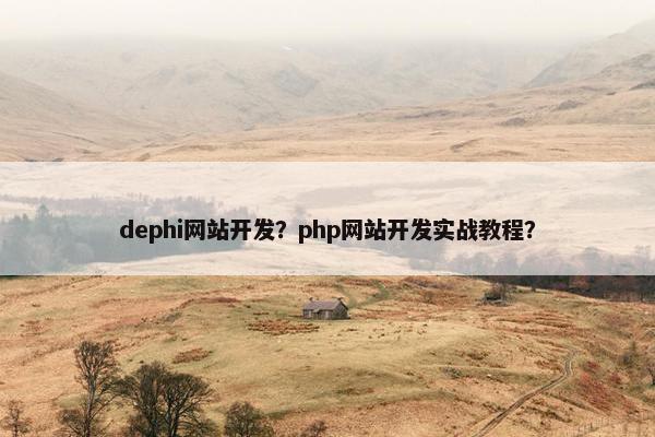 dephi网站开发？php网站开发实战教程？