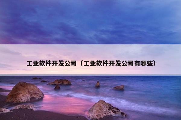 工业软件开发公司（工业软件开发公司有哪些）