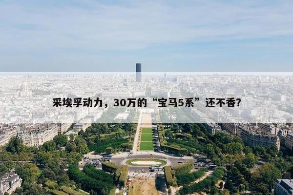 采埃孚动力，30万的“宝马5系”还不香？