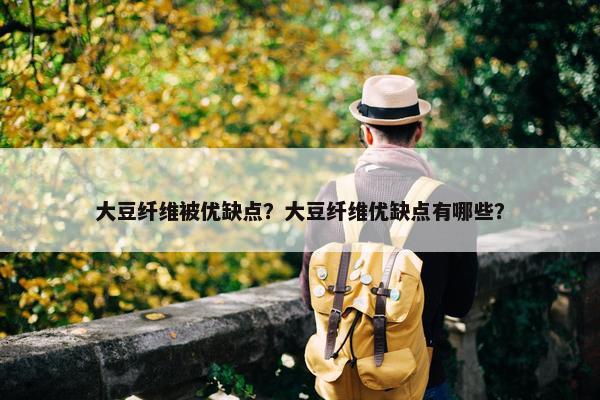 大豆纤维被优缺点？大豆纤维优缺点有哪些？