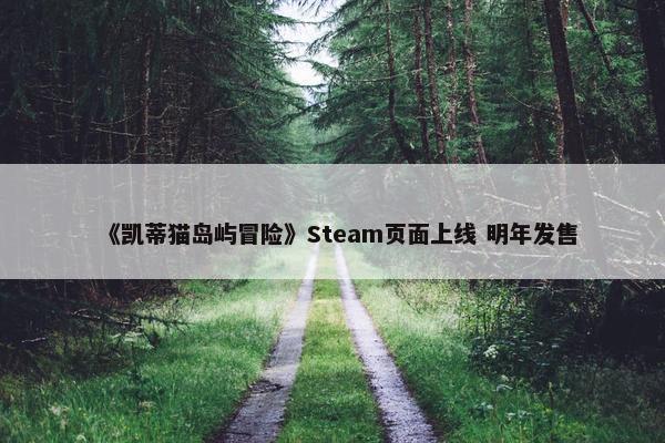 《凯蒂猫岛屿冒险》Steam页面上线 明年发售