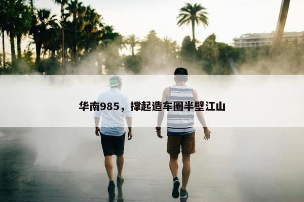 华南985，撑起造车圈半壁江山