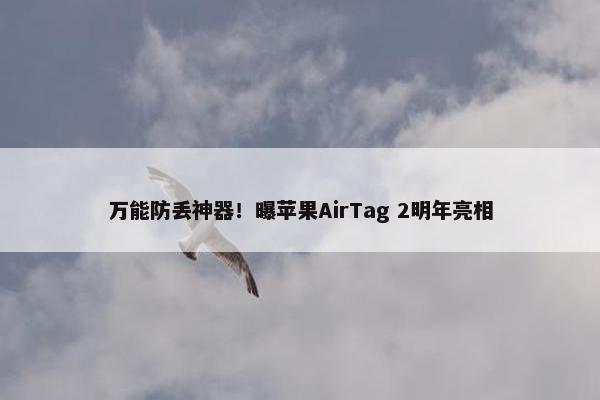 万能防丢神器！曝苹果AirTag 2明年亮相