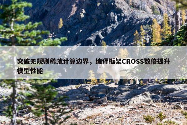 突破无规则稀疏计算边界，编译框架CROSS数倍提升模型性能