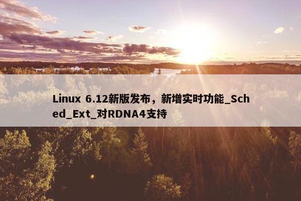 Linux 6.12新版发布，新增实时功能_Sched_Ext_对RDNA4支持