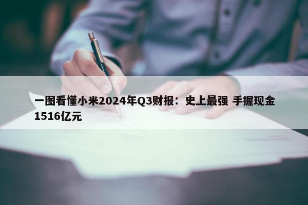 一图看懂小米2024年Q3财报：史上最强 手握现金1516亿元