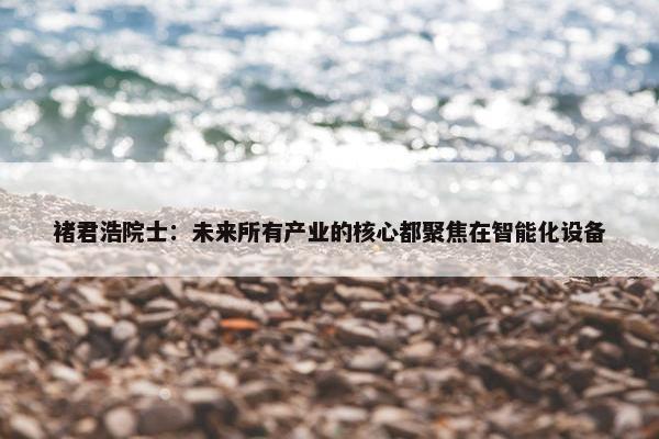 褚君浩院士：未来所有产业的核心都聚焦在智能化设备