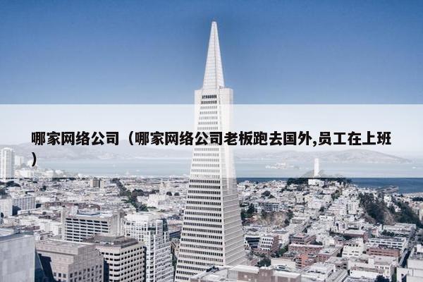 哪家网络公司（哪家网络公司老板跑去国外,员工在上班）