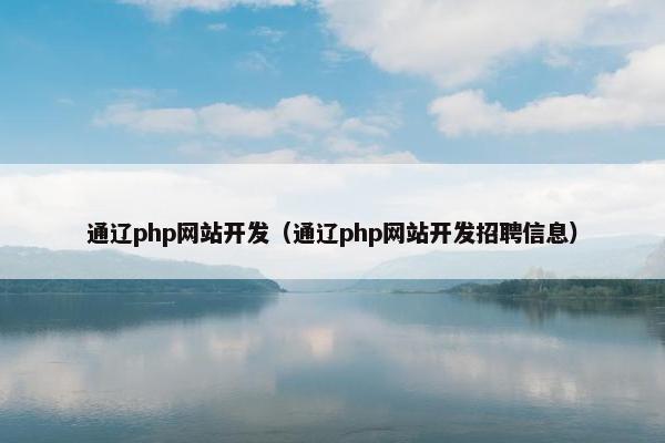 通辽php网站开发（通辽php网站开发招聘信息）