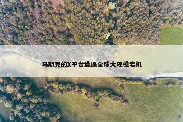 马斯克的X平台遭遇全球大规模宕机