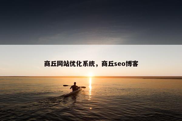 商丘网站优化系统，商丘seo博客