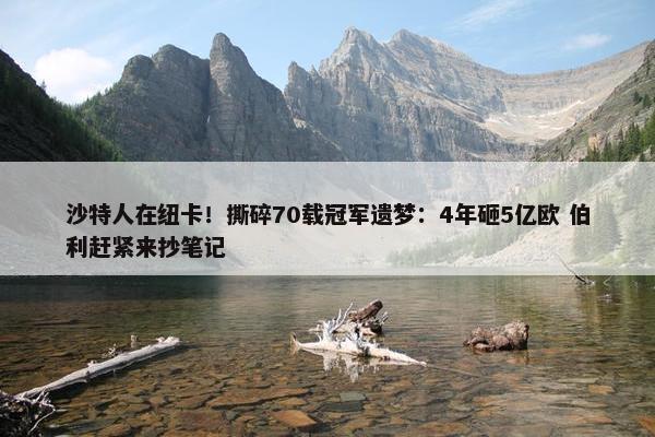 沙特人在纽卡！撕碎70载冠军遗梦：4年砸5亿欧 伯利赶紧来抄笔记