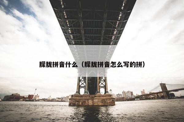 朦胧拼音什么（朦胧拼音怎么写的拼）