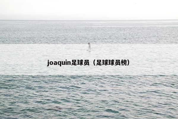 joaquin足球员（足球球员榜）