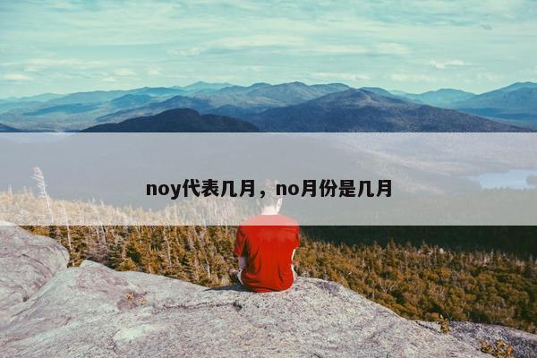 noy代表几月，no月份是几月