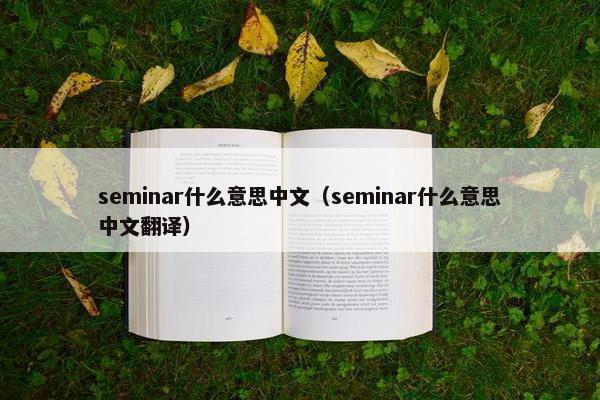 seminar什么意思中文（seminar什么意思中文翻译）