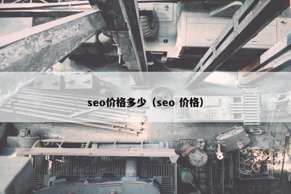 seo价格多少（seo 价格）