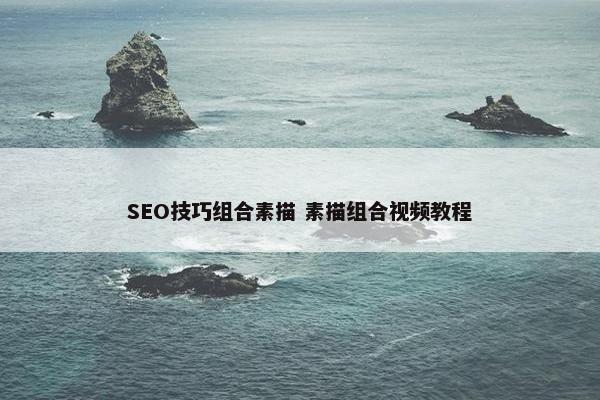 SEO技巧组合素描 素描组合视屏教程