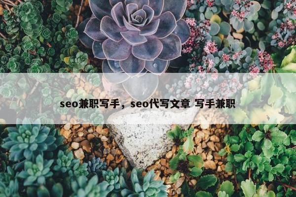 seo兼职写手，seo代写文章 写手兼职