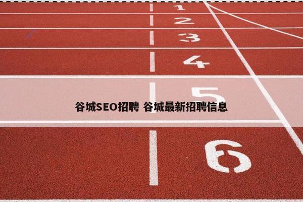 谷城SEO招聘 谷城最新招聘信息