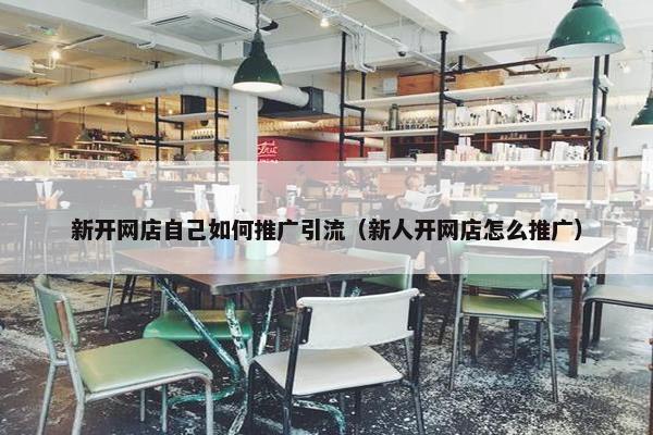 新开网店自己如何推广引流（新人开网店怎么推广）