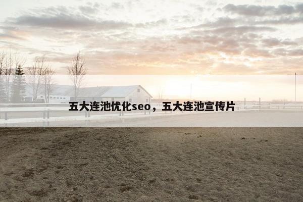 五大连池优化seo，五大连池宣传片