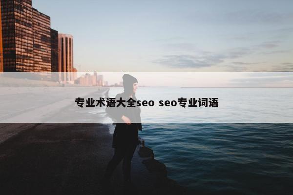 专业术语大全seo seo专业词语