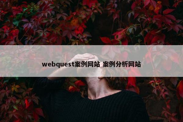 webquest案例网站 案例分析网站