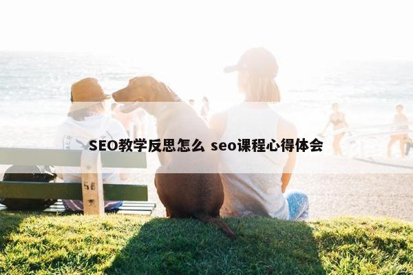 SEO教学反思怎么 seo课程心得体会