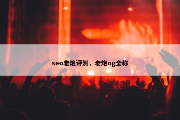 seo老炮评测，老炮og全称