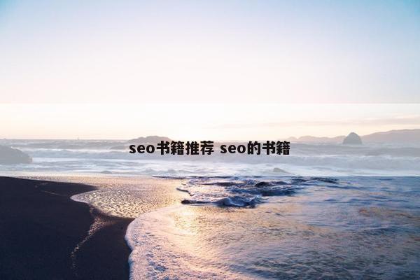 seo书籍推荐 seo的书籍