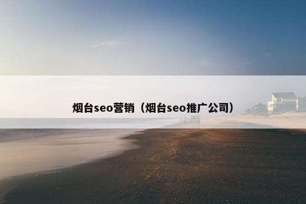 烟台seo营销（烟台seo推广公司）