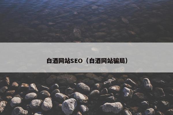 白酒网站SEO（白酒网站骗局）