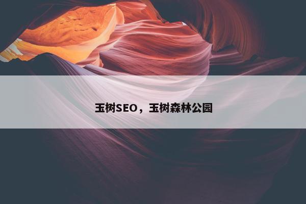 玉树SEO，玉树森林公园