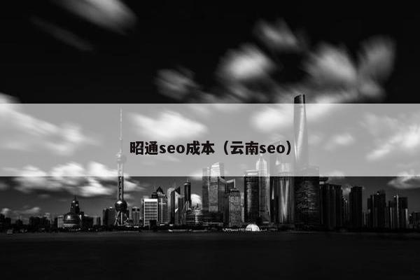 昭通seo成本（云南seo）