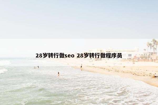 28岁转行做seo 28岁转行做程序员