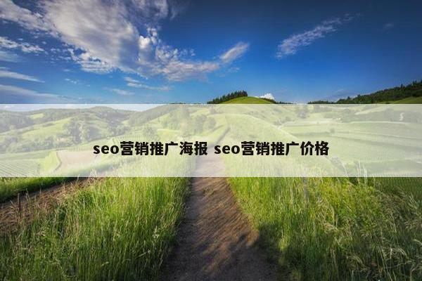 seo营销推广海报 seo营销推广价格