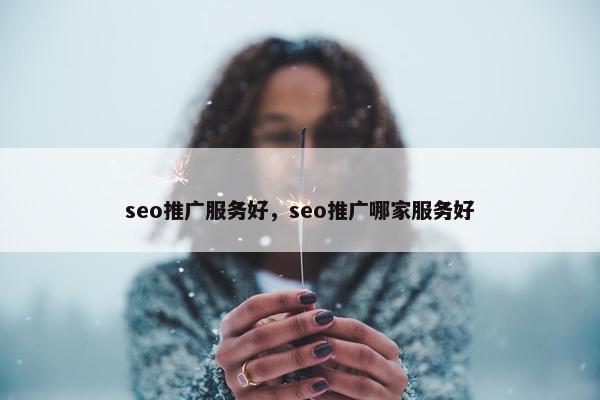 seo推广服务好，seo推广哪家服务好