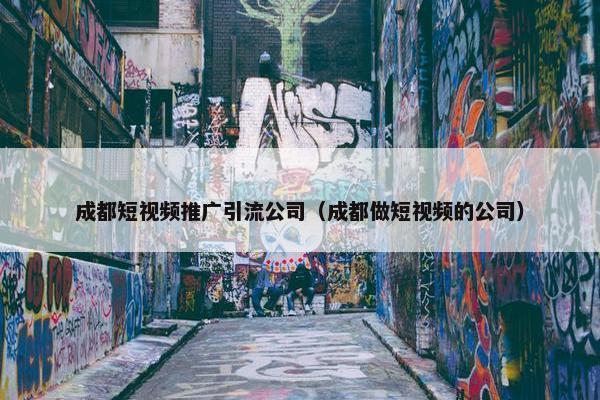 成都短视屏推广引流公司（成都做短视屏的公司）