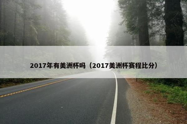 2017年有美洲杯吗（2017美洲杯赛程比分）