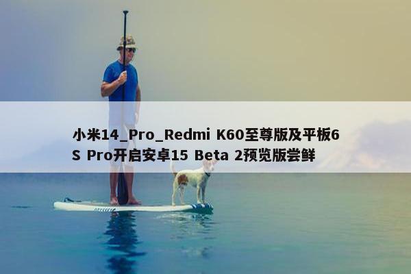 小米14_Pro_Redmi K60至尊版及平板6S Pro开启安卓15 Beta 2预览版尝鲜